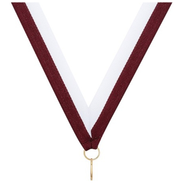 Maroon / White Ribbon