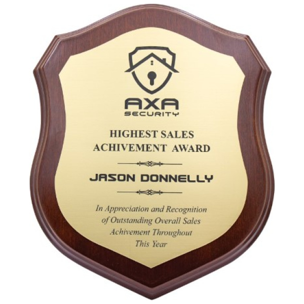 Engraved Shield Award