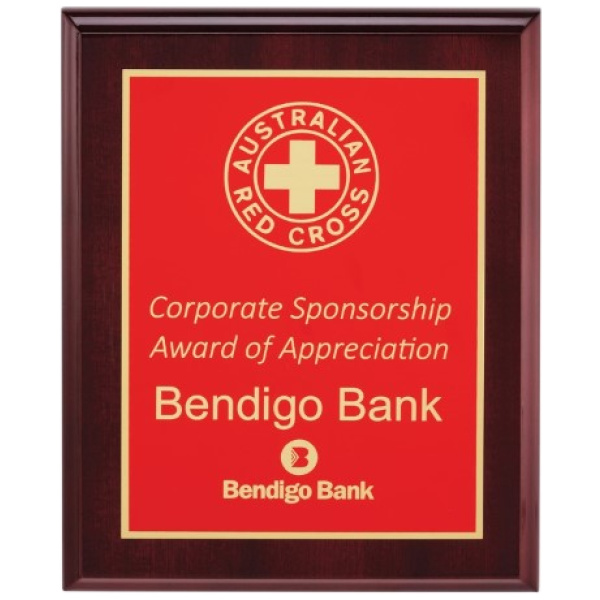 Designer Red Plaque