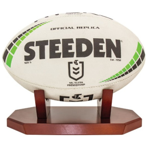 Timber Ball Holder - Rugby