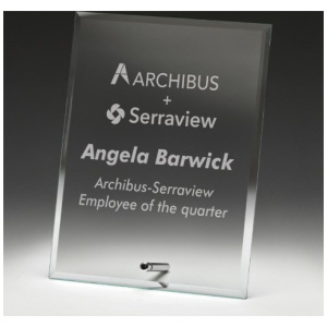 Clear Glass Plaque
