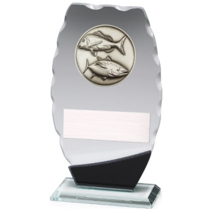 Clipped Oval Glass - Fishing