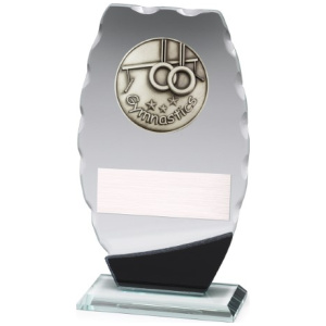 Clipped Oval Glass - Gymnastics