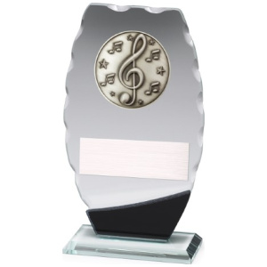 Clipped Oval Glass - Music