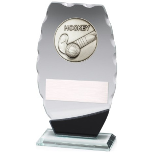 Clipped Oval Glass - Hockey